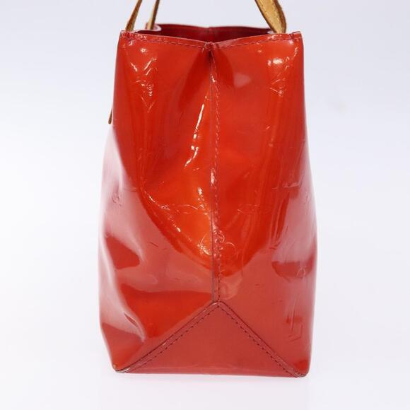 LOUIS VUITTON Monogram Vernis Reade PM Hand Bag Red Rouge M91088 - Picture 5 of 12